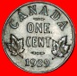 * MIT INDIEN (1920-1936): KANADA ★ 1 CENT 1929! GEORG V. (19...