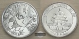 China.   10 Yuan 1992 Panda   FM-Frankfurt  Feinsilber: 31,1g