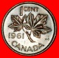 Ⰶ NICHT NACKT (1953-1964): KANADA ★ 1 CENT 1961! ELISABETH...