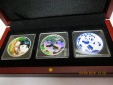 3 x 10 Yuan China Panda im Set Hologramm & Farbe siehe Foto