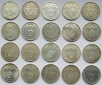 Deutsches Reich: 20 x 5 Mark Hindenburg, zusammen 250 g Feinsi...