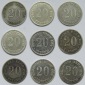 Kaiserreich: Neun verschiedene 20 Pfennig