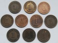 Kaiserreich: 10 x 1 Pfennig seltene Jahrgänge