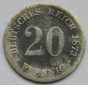 Kaiserreich: 20 Pfennig 1873 C