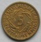 Weimarer Republik: 5 Rentenpfennig 1923 F