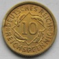 Weimarer Republik: 10 Pfennig 1933 A