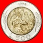 Ⰶ BIMETALLISCH ITALIEN: SAN MARINO ★ 500 LIRE 1994R TÜRME...