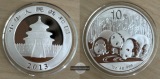 China, 10 Yuan  2013  Panda FM-Frankfurt  Feinsilber: 31,1g