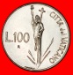 Ⰶ ITALIEN: VATIKAN ★ 100 LIRA 1991R ASTRONOMIE STG STEMPEL...