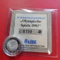 Medaille 999 Silber 5 Gramm Olympische Spiele 1992 mit Zertifi...