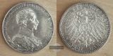 Deutsches Kaiserreich Preussen  3 Mark  1913 A  Wilhelm II. in...