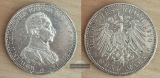 Deutsches Kaiserreich Preussen  5 Mark  1913 A  Wilhelm II. in...