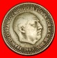 Ⰶ GENERALISSIMUS FRANCO (1936-1975): SPANIEN ★ 1 PESETA 19...