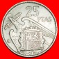 Ⰶ GENERALISSIMUS FRANCO (1936-1975): SPANIEN ★ 25 PESETA 1...