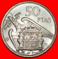 Ⰶ GENERALISSIMUS FRANCO (1936-1975): SPANIEN★ 50 PESETA 19...