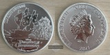 Niue  2 Dollar  2021  Piraten der Karibik  FM-Frankfurt    Fei...