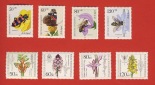 Bund 1984 2 Sätze Mi.1202- 1205 Insekten + Mi.1225 - 1228 Orc...