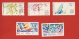 Bund 1984/87 2 Sätze Mi.1206 - 1208 Sport + Mi.1310 - 1311 Sp...