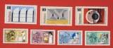 Bund 1985/86 2 Sätze Mi.1164 - 1166 Bauhaus + Mi.1274 - 1277 ...