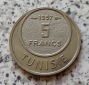 Tunesien 5 Francs 1957