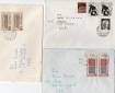 BRD 1968-1971 3 Briefe mit Mi.566, 569, 693 + div. Echt gelaufen