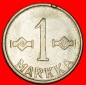 Ⰶ KREUZ (1952-1962): FINNLAND ★ 1 MARK 1955 VZGL STEMPELGL...