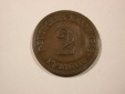 I6 KR  2 Pfennig 1916 E in ss  Originalbilder