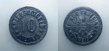 Notgeld, Trossingen, 10 Pfennig 1918, Zink