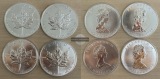 Kanada 4x 5 Dollar 1988 Maple Leaf   FM-Frankfurt    Feinsilbe...