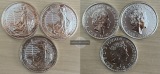 Großbritannien. 3x 2 Pounds 2021 Britannia  FM-Frankfurt  Fei...