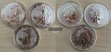 Großbritannien. 3x 2 Pounds 2021 Britannia  FM-Frankfurt  Fei...