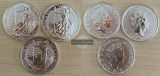 Großbritannien. 3x 2 Pounds 2021 Britannia  FM-Frankfurt  Fei...