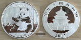 China, 10 Yuan  2017  Panda FM-Frankfurt  Feinsilber: 31,1g