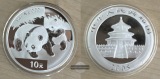 China, 10 Yuan  2008  Panda FM-Frankfurt  Feinsilber: 31,1g