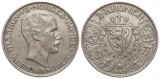 Norwegen: Håkon VII., 2 Kroner 1917, Silber mit schöner Pati...