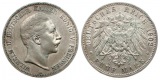 Preussen: Wilhelm II., 5 Mark 1902 A, Silber, siehe Bilder!