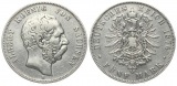 Sachsen: Albert, 5 Mark 1876 E, Silberne Kursmünze, siehe Bil...