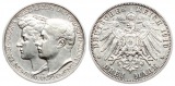 Sachsen-Weimar-Eisenach: Wilhelm Ernst mit Feodora, 3 Mark 191...