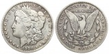 USA: 1 $ 1900 O, Morgan Dollar, 26,7 gr. 900er Silber, hübsch...