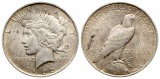 USA: 1 Dollar 1922, Peace Dollar, KM# 150, 26,80 gr. 900er Sil...