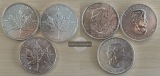 Kanada 3x 5 Dollar  2009-2011   Maple Leaf   FM-Frankfurt   Fe...