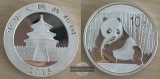 China  10 Yuan 2015 Panda   FM-Frankfurt  Feinsilber: 31,1g