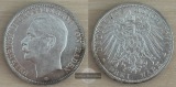 Deutsches Kaiserreich, Baden  3 Mark  1911 G  Friedrich II. 19...