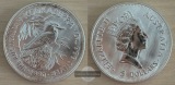 Australien,  5 Dollar 1990  Kookaburra  FM-Frankfurt  Feinsilb...