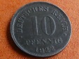 Deutschland Weimarer Republik 10 Pfennig 1922 E, seltener Jahr...