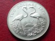 Große Münze Flamingos 2 Dollars Bahamas von 1970, Top-Erhaltung