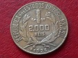 Silbermünze Brasilien 2000 Reis 1926 „Freiheitskopf“