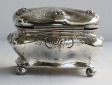 DECKELDOSE SILBER 12 LOT, DEUTSCHLAND UM 1850., IM BAROCKSTIL,...