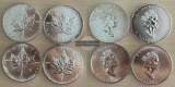 Kanada 4x 5 Dollar  1993 Maple Leaf   FM-Frankfurt   Feinsilbe...