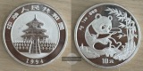 China  10 Yuan 1994  Panda   FM-Frankfurt  Feinsilber: 31,1g